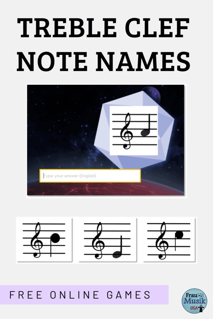 FREE Treble Clef Note Name Games