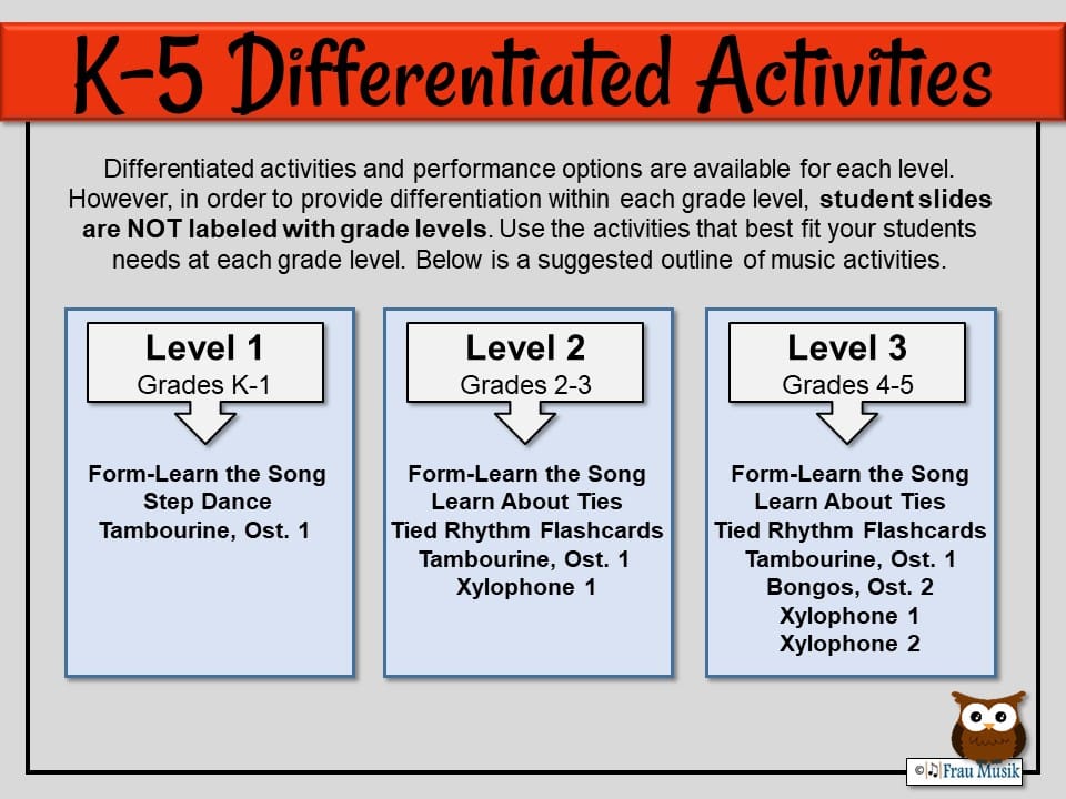 Music Elements in Winter Holiday Song with Differentiated Orff Arrangement for Grades K-5 | African Noel