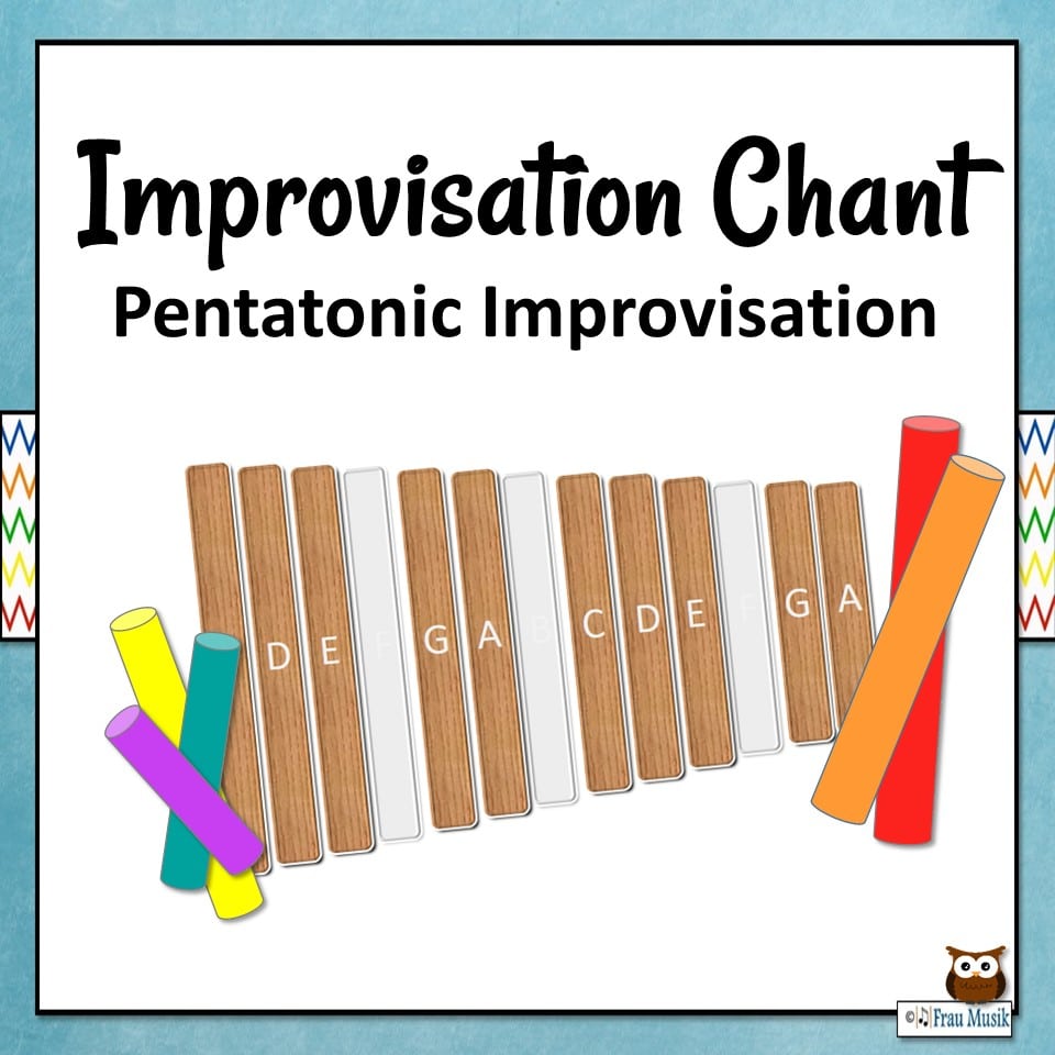 Improvisation Chant with picture of xylophone & Boomwhackers