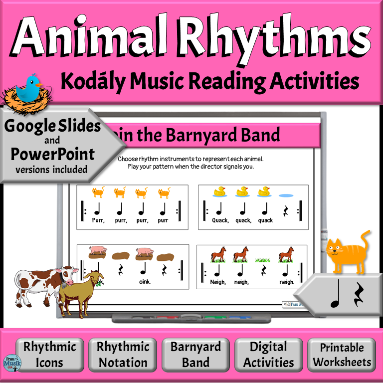 Rhythm Reading Activities for Music Classroom | Early Elementary Grades