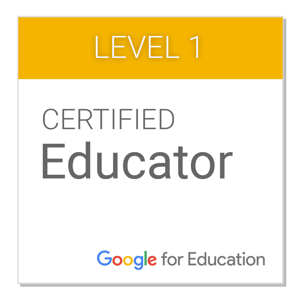 Level 1 Certified Educator Google for Education
