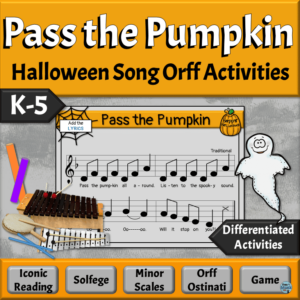 Halloween Song, Game, Orff Activities for Elementary Music Classroom