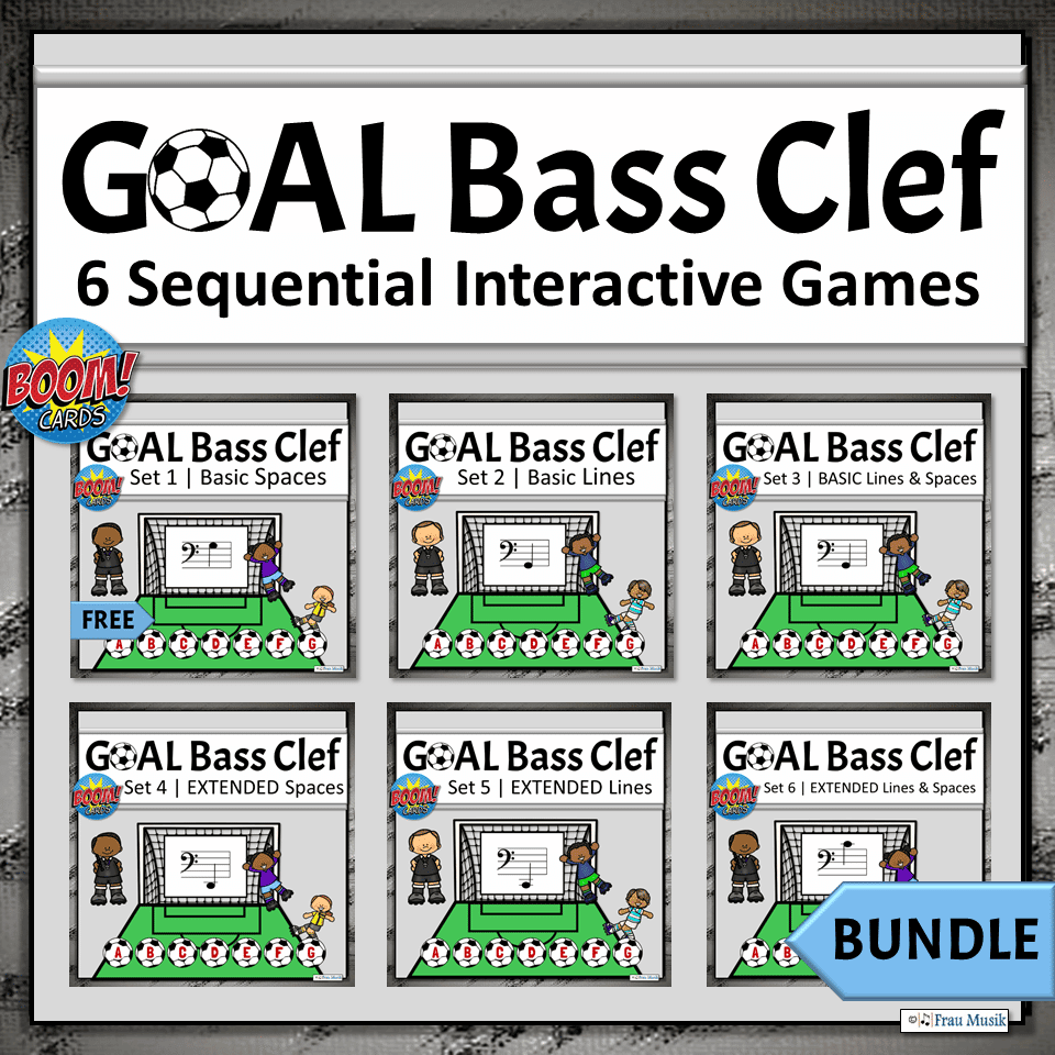 Bass Clef Note Names Games Music Activities | Complete Bundle