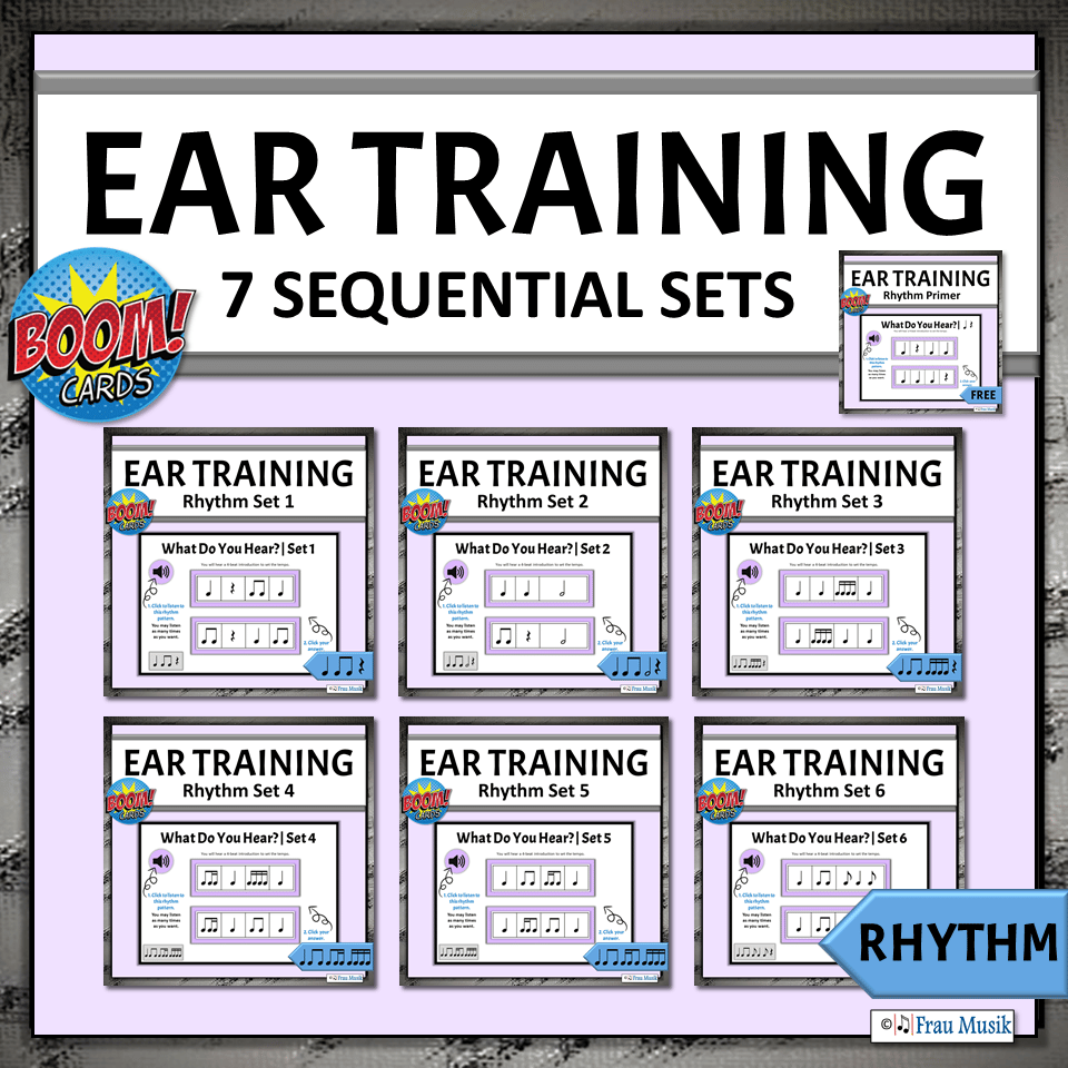 Online Ear Training Music Activities for Elementary Students | Boom Cards for Music Literacy
