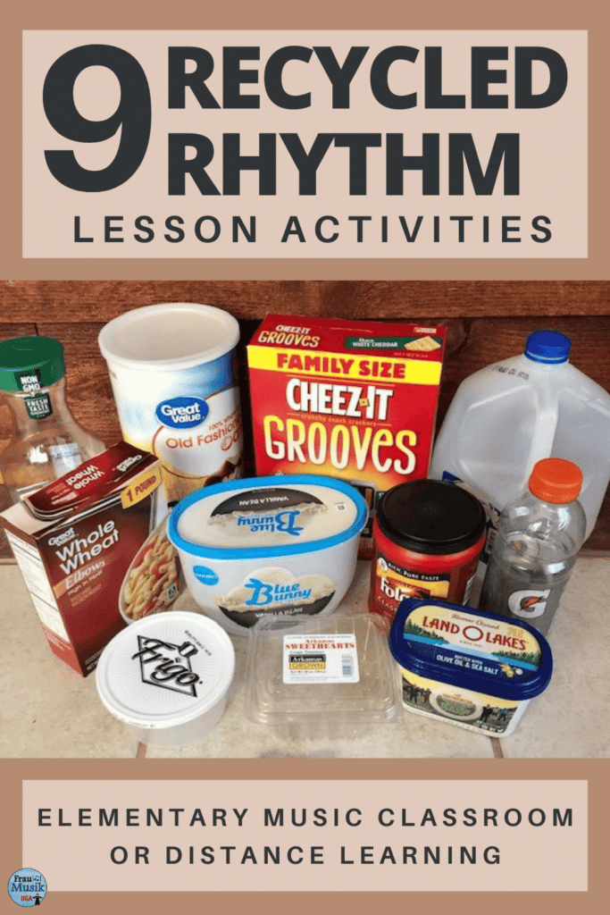 Elementary Music Lesson Plan for Classroom or Distance Learning | Recycled Rhythm Instruments