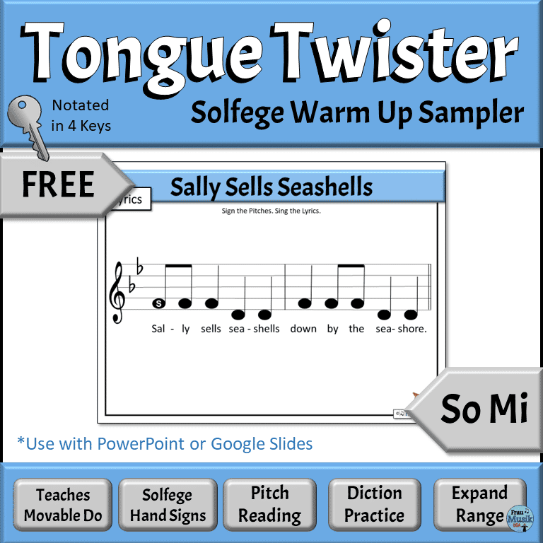 FREE Sequential Solfege Vocal Music Warm Up Activities - So Mi | Developing Music Literacy
