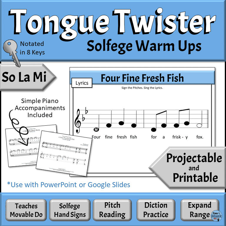 Sequential Solfege Vocal Music Warm Up Activities - So La Mi | Developing Music Literacy