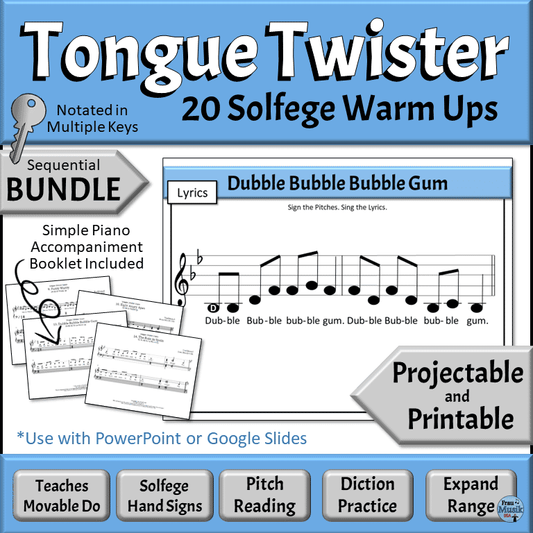 Vocal Music Warm Up Activities | Improve Music Literacy Skills with Sequential Solfege Activities