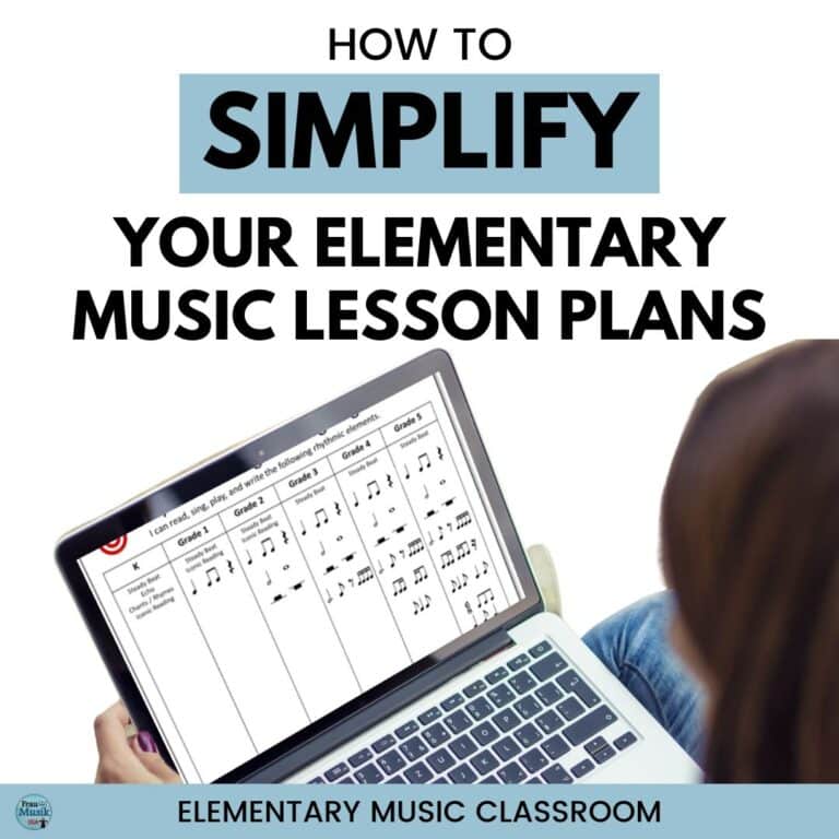 Simplify Elementary Music Lesson Plans with FREE Yearly Planning Charts