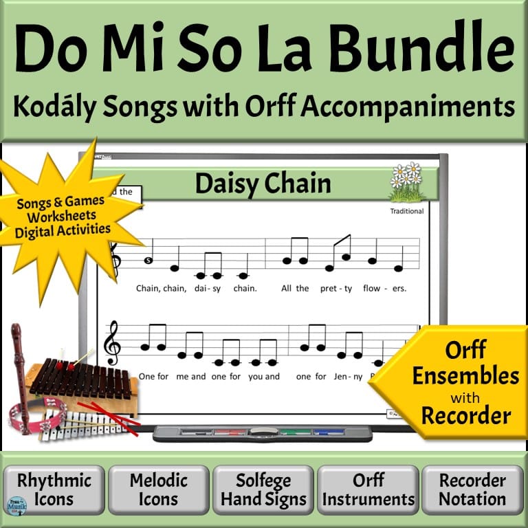 Kodály Songs & Activities to Developing Music Literacy | Elementary Music Classroom - Do Mi So La