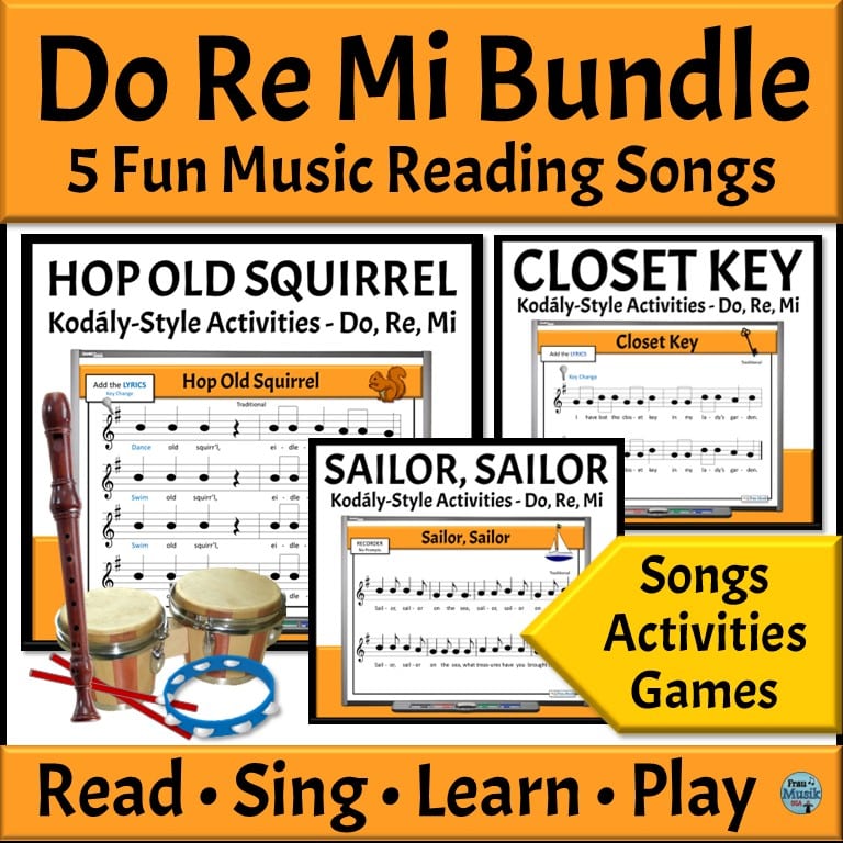 Kodály Songs & Activities for Developing Music Literacy in the Elementary Music Classroom | Do Re Mi