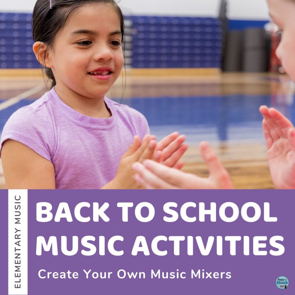 Back to School Activities for Elementary Music Classroom | Music Mixer Songs & Games