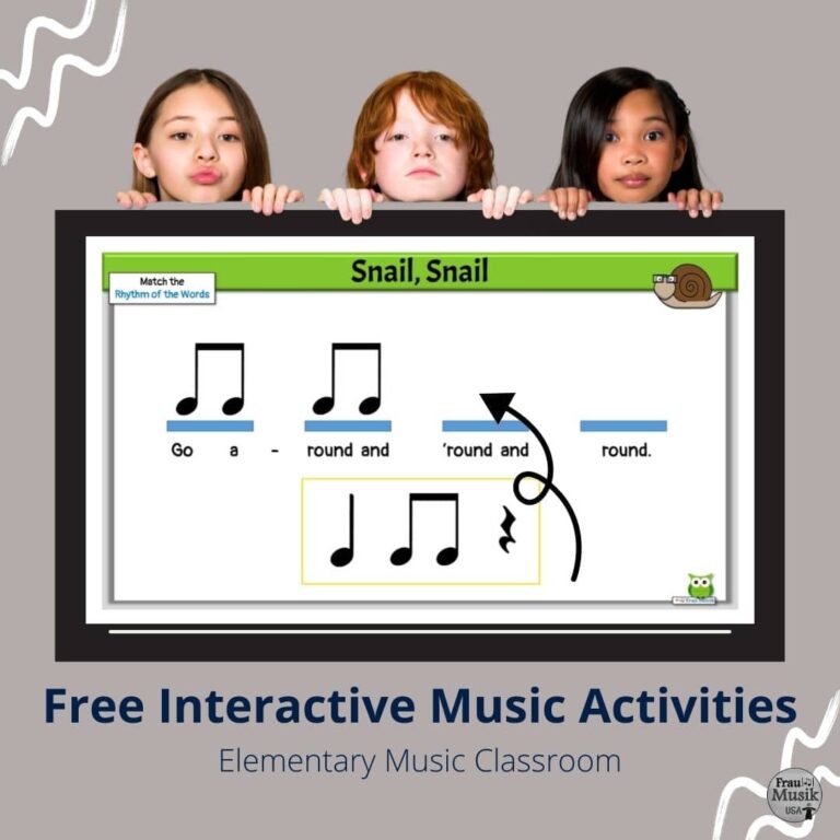 Two Free Digital Interactive Elementary Music Activities Students Will Love