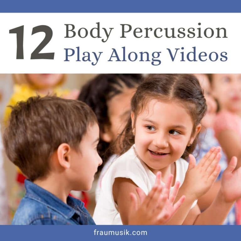 12 Fun Body Percussion Play Along Videos to Teach Music Rhythm Reading