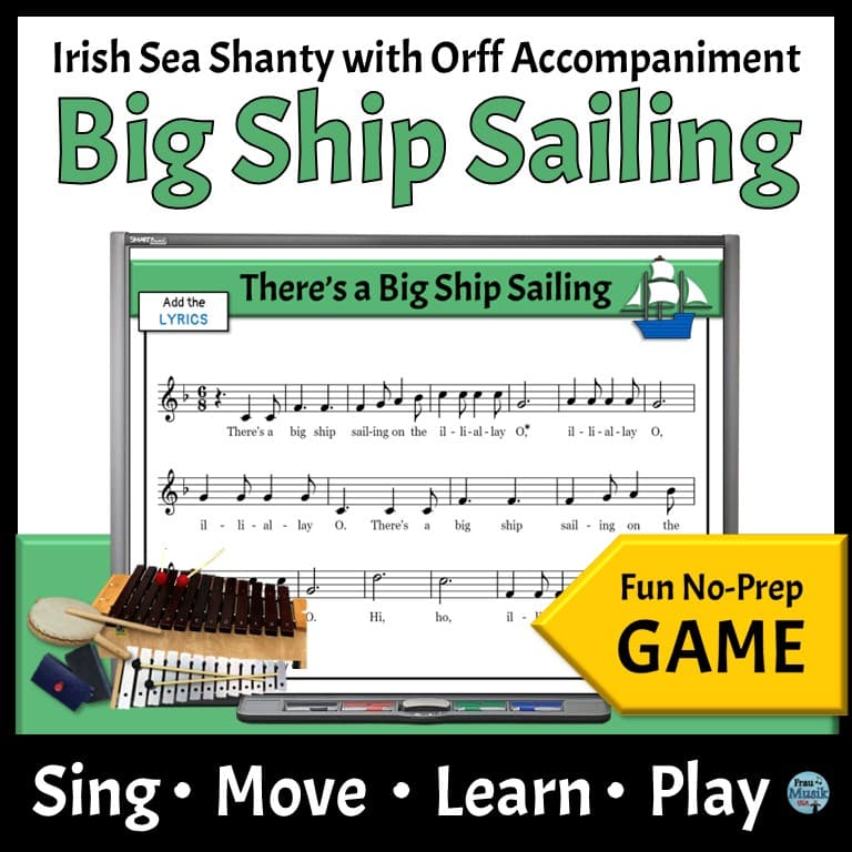 Sheet music with elementary music Orff instruments