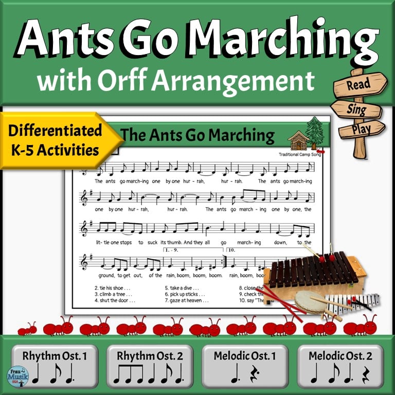 Silly Camp Song with Differentiated Orff Arrangement for the Elementary Music Classroom