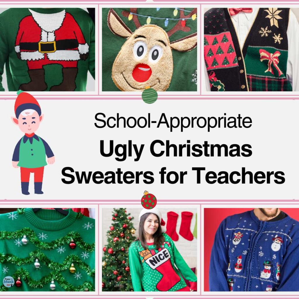 School-Appropriate Ugly Christmas Sweaters for Teachers