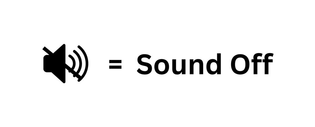 Icons representing Sound Off