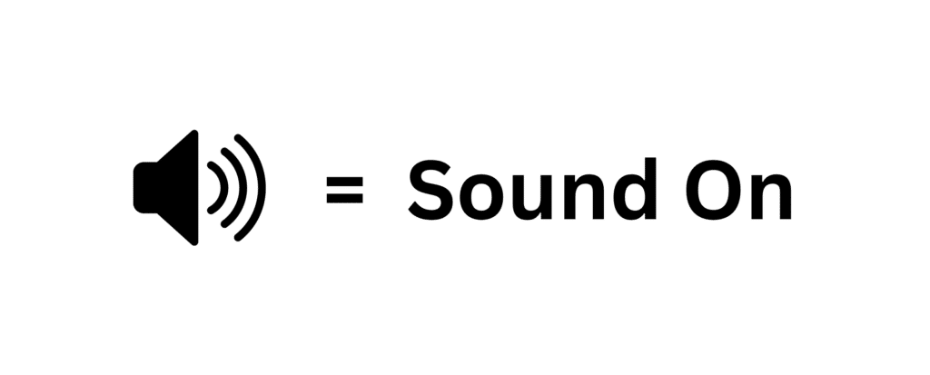 Icons representing Sound On
