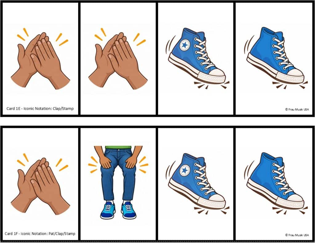Free Printable Body Percussion Cards for Elementary Music Classroom