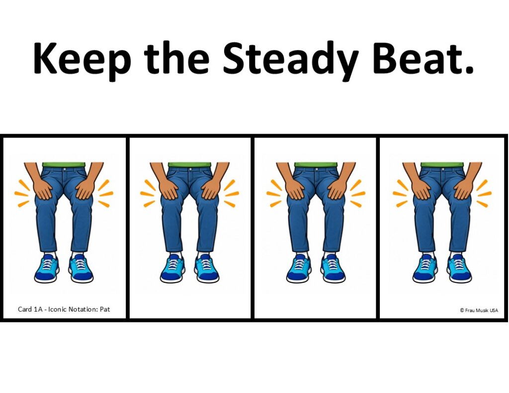 Free Projectable Body Percussion Cards for Elementary Music Classroom
